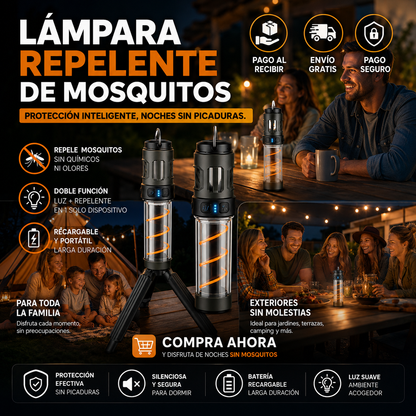 ⚡Lámpara Repelente de Mosquitos 3 en 1🎯La Solución Inteligente Contra los Mosquitos ¡OFERTA EXCLUSIVO HOY!🔥