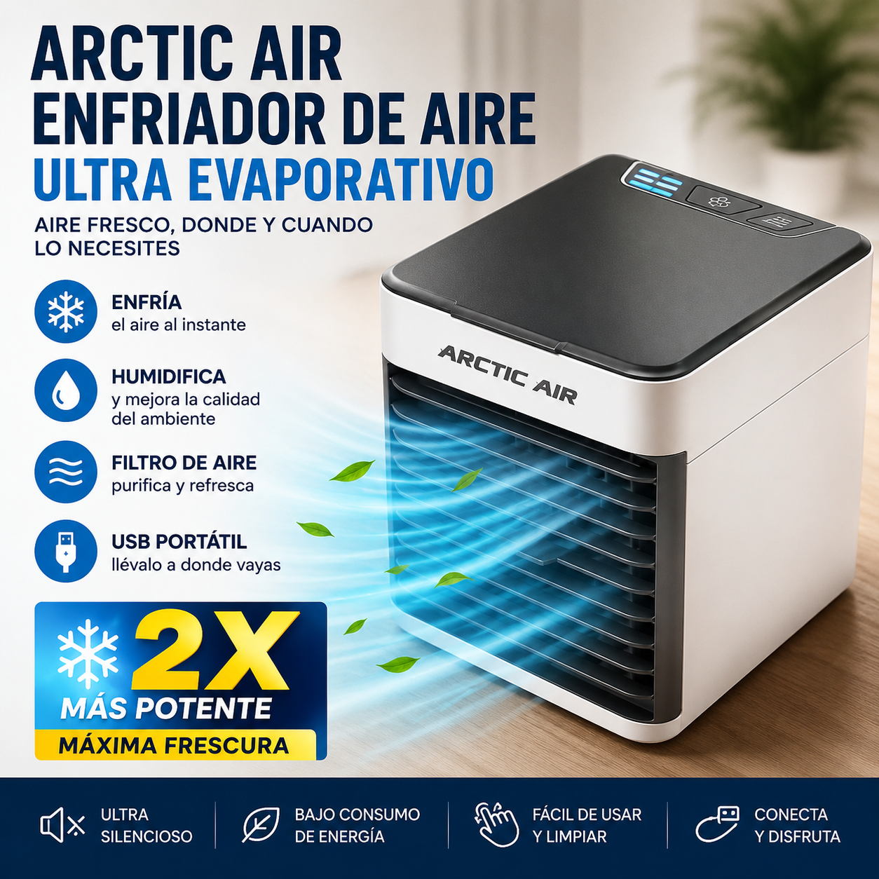 ❄️Mini Aire Enfriador Portátil: Disfruta de aire más Fresco en segundos🚚¡Envío Gratis en 24H!🔥