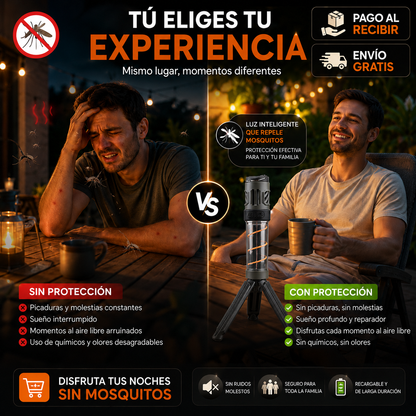 ⚡Lámpara Repelente de Mosquitos 3 en 1🎯La Solución Inteligente Contra los Mosquitos ¡OFERTA EXCLUSIVO HOY!🔥