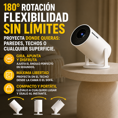 🎬Mini Proyector Portátil HD: Convierte tu habitación en un cine hoy ¡Envío Gratis 24/48H!🔥