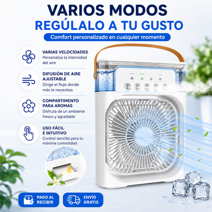 ❄️Climatizador Evaporativo Portátil 4 en 1–Refresca y Humedece tu Espacio ¡Envío Gratis en 24H!🔥