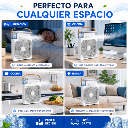 ❄️Climatizador Evaporativo Portátil 4 en 1–Refresca y Humedece tu Espacio ¡Envío Gratis en 24H!🔥