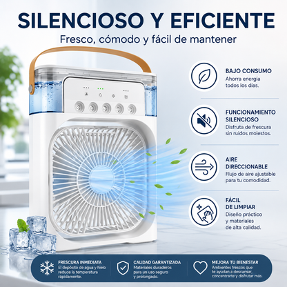 ❄️Climatizador Evaporativo Portátil 4 en 1–Refresca y Humedece tu Espacio ¡Envío Gratis en 24H!🔥