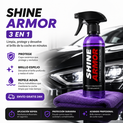 ✨SHINE ARMOR 3 EN 1: Limpia, protege y devuelve el brillo de tu coche en minutos 🚗 ¡Envío Gratis 24h!🔥