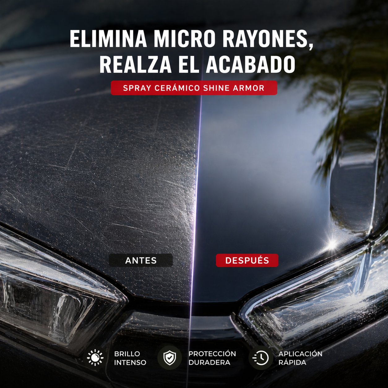 ✨SHINE ARMOR 3 EN 1: Limpia, protege y devuelve el brillo de tu coche en minutos 🚗 ¡Envío Gratis 24h!🔥