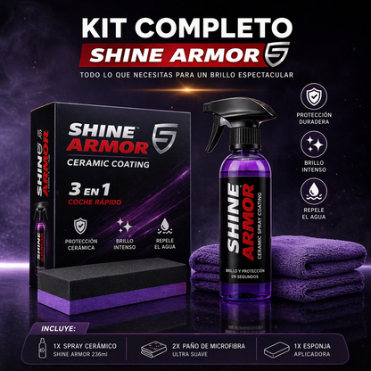 ✨SHINE ARMOR 3 EN 1: Limpia, protege y devuelve el brillo de tu coche en minutos 🚗 ¡Envío Gratis 24h!🔥