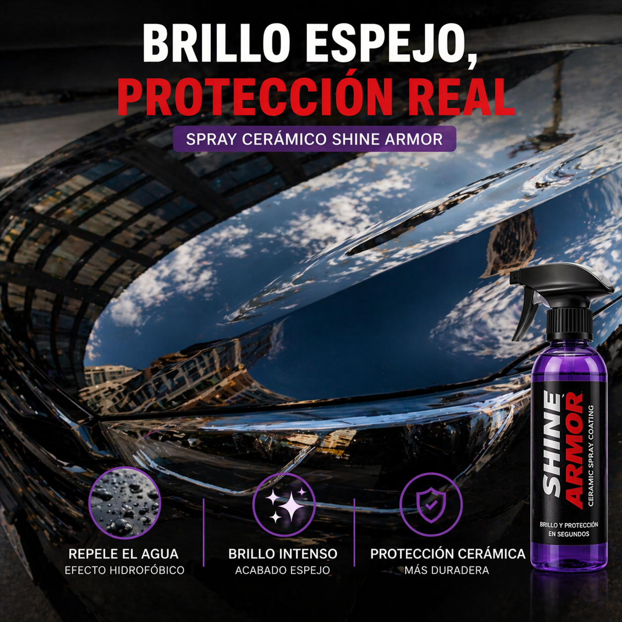 ✨SHINE ARMOR 3 EN 1: Limpia, protege y devuelve el brillo de tu coche en minutos 🚗 ¡Envío Gratis 24h!🔥