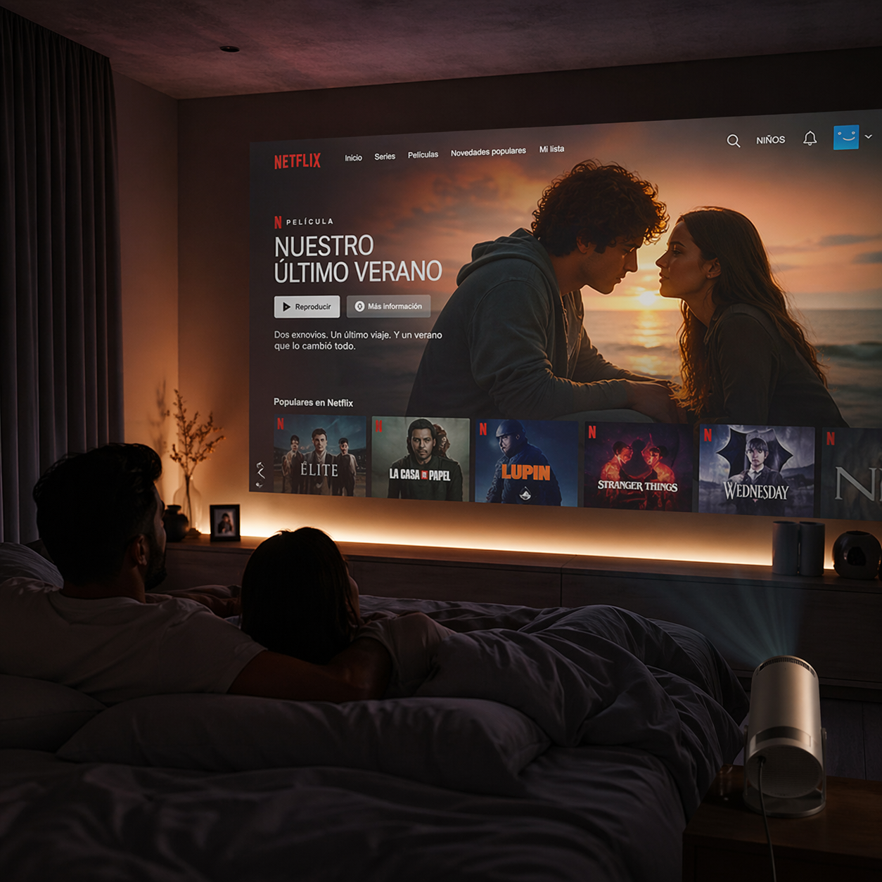 🎬Mini Proyector Portátil HD: Convierte tu habitación en un cine hoy ¡Envío Gratis 24/48H!🔥