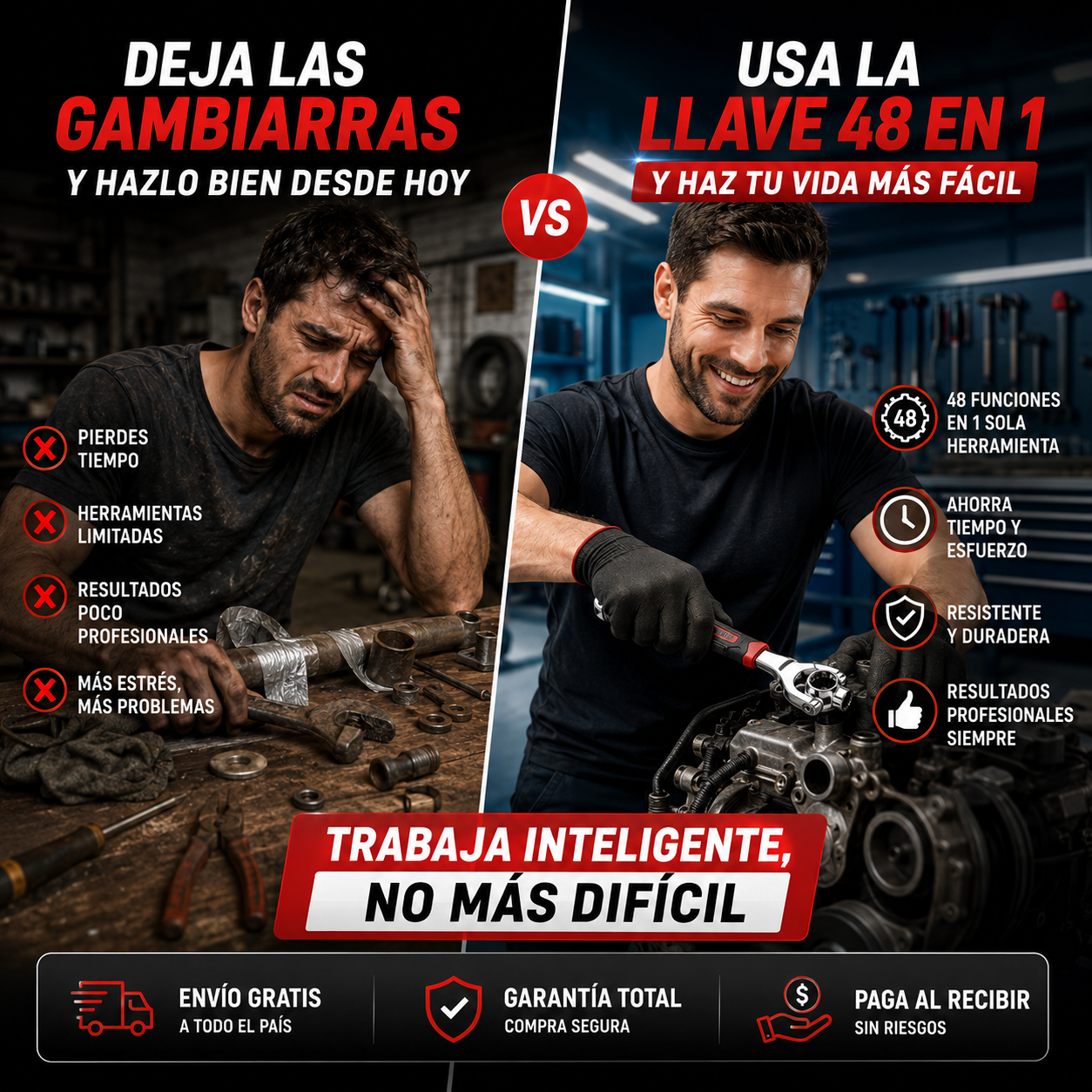 🔧Llave Multifunción 48 en 1 - Una Herramienta, Infinitas Soluciones🔩¡Oferta Exclusiva Hoy!🔥