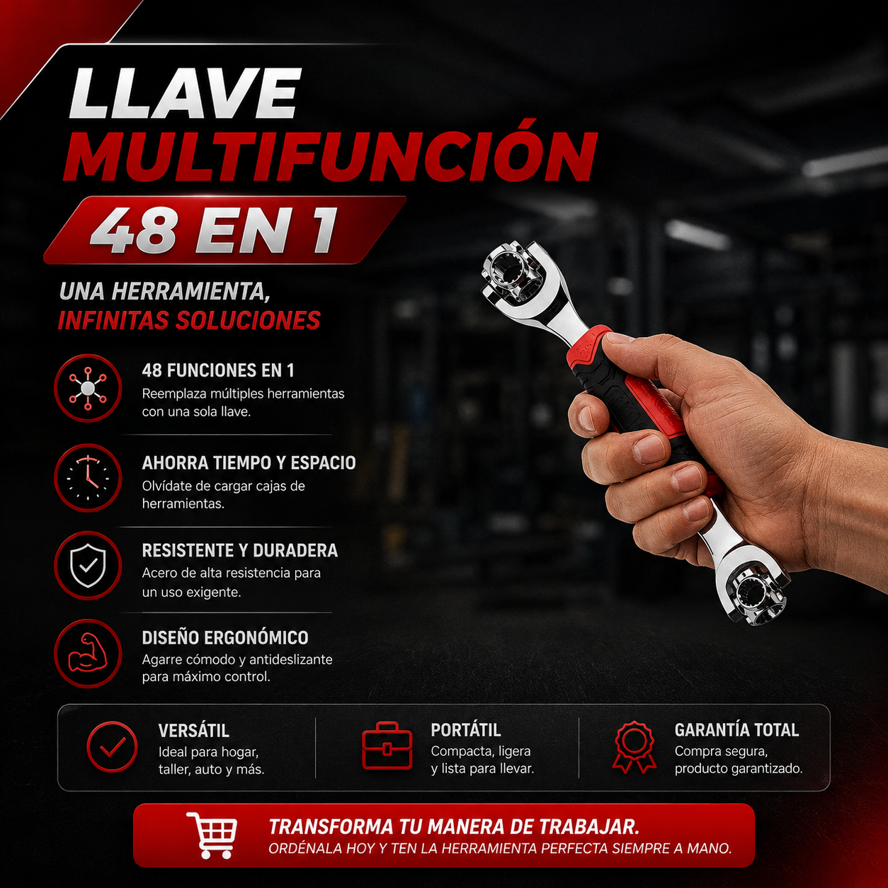 🔧Llave Multifunción 48 en 1 - Una Herramienta, Infinitas Soluciones🔩¡Oferta Exclusiva Hoy!🔥