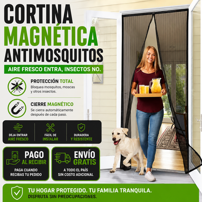 🏠Cortina Magnética Antimosquitos – Protección Total Para Tu Hogar🛡️¡Oferta Exclusiva Hoy!🔥