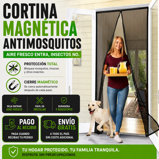 🏠Cortina Magnética Antimosquitos – Protección Total Para Tu Hogar🛡️¡Oferta Exclusiva Hoy!🔥