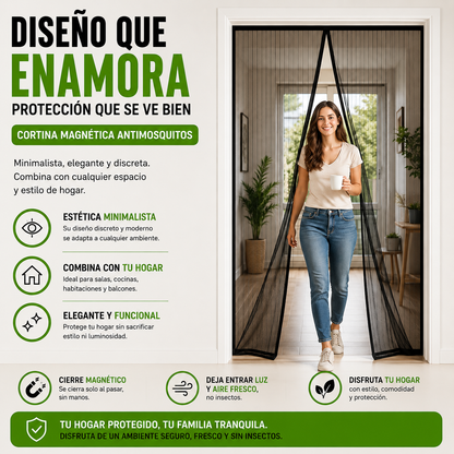 🏠Cortina Magnética Antimosquitos – Protección Total Para Tu Hogar🛡️¡Oferta Exclusiva Hoy!🔥