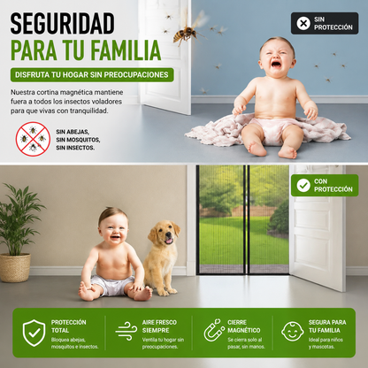🏠Cortina Magnética Antimosquitos – Protección Total Para Tu Hogar🛡️¡Oferta Exclusiva Hoy!🔥