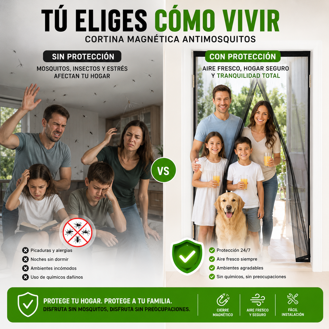 🏠Cortina Magnética Antimosquitos – Protección Total Para Tu Hogar🛡️¡Oferta Exclusiva Hoy!🔥
