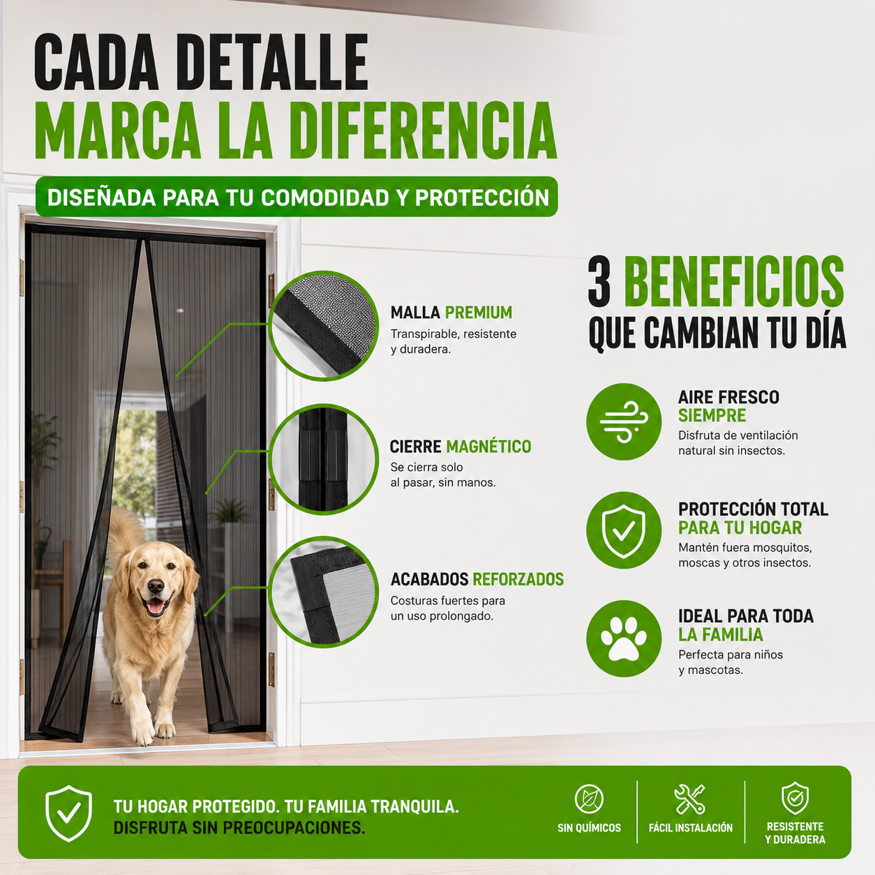 🏠Cortina Magnética Antimosquitos – Protección Total Para Tu Hogar🛡️¡Oferta Exclusiva Hoy!🔥