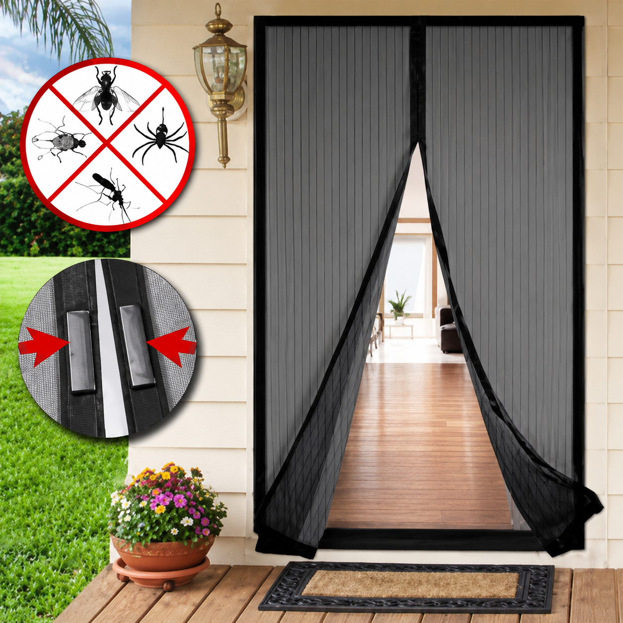 🏠Cortina Magnética Antimosquitos – Protección Total Para Tu Hogar🛡️¡Oferta Exclusiva Hoy!🔥
