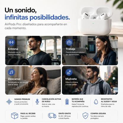 🎧 AirPods PRO 5.3 Premium -  Sonido Premium y Libertad Total ¡OFERTA EXCLUSIVA DISPONIBLE HOY!🔥