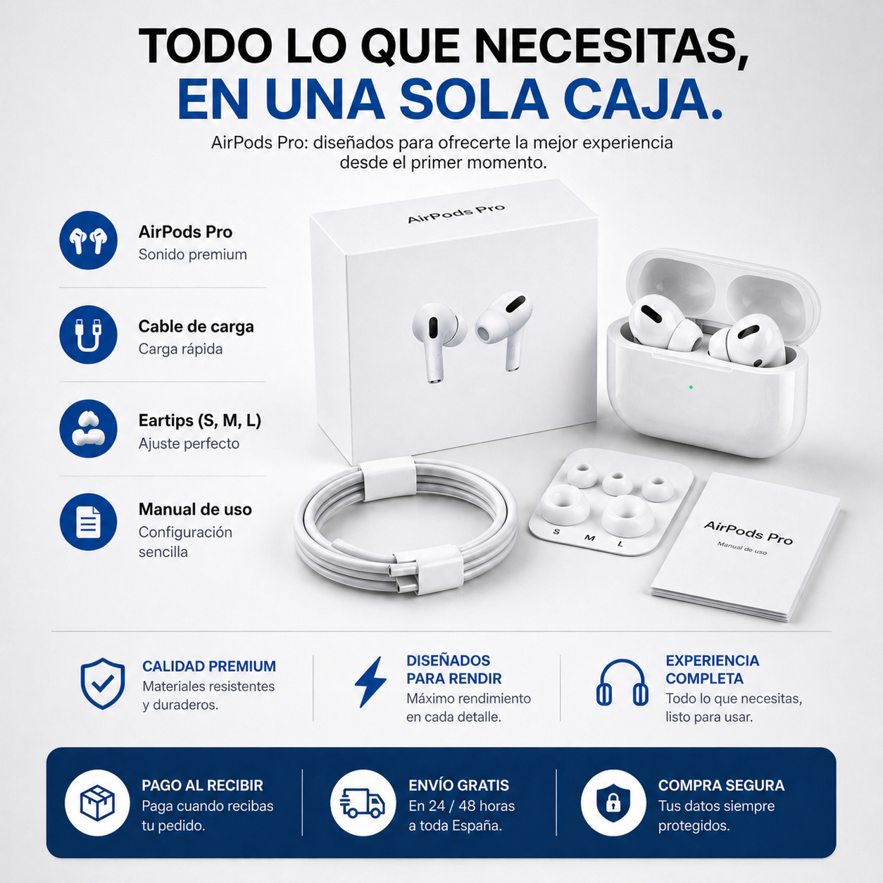 🎧 AirPods PRO 5.3 Premium -  Sonido Premium y Libertad Total ¡OFERTA EXCLUSIVA DISPONIBLE HOY!🔥