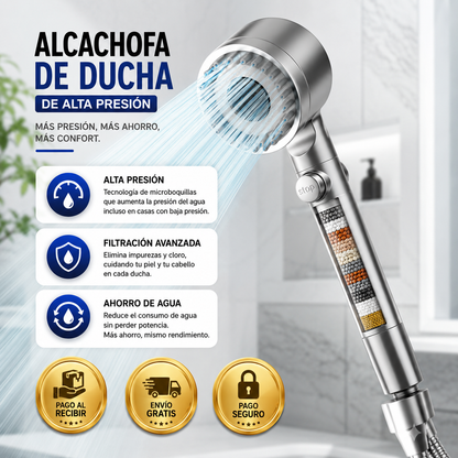 🚿Alcachofa de Alta Presión 3 en 1: Convierte tu ducha en una experiencia de spa 🚚¡Envío Gratis!🔥