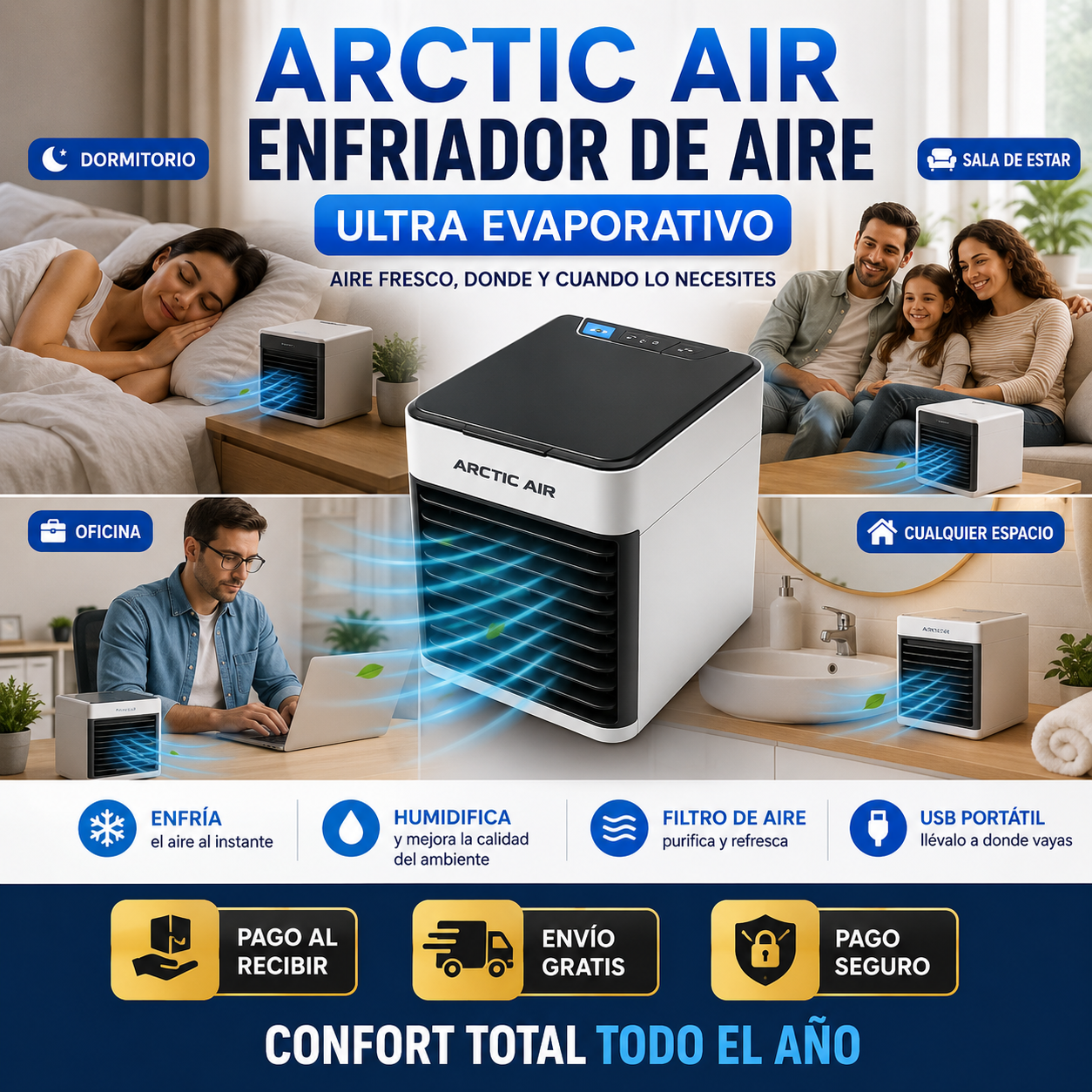 ❄️Mini Aire Enfriador Portátil: Disfruta de aire más Fresco en segundos🚚¡Envío Gratis en 24H!🔥
