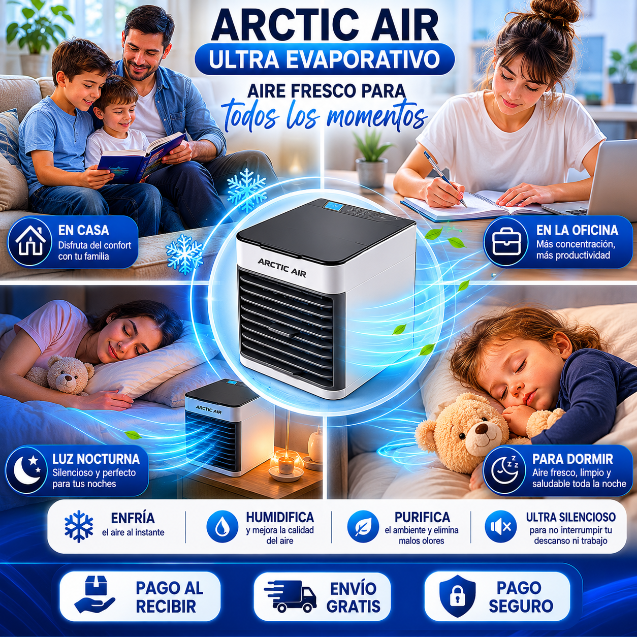 ❄️Mini Aire Enfriador Portátil: Disfruta de aire más Fresco en segundos🚚¡Envío Gratis en 24H!🔥